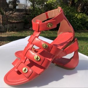 Coach Pink Oleta Gladiator Sandals Like New 8